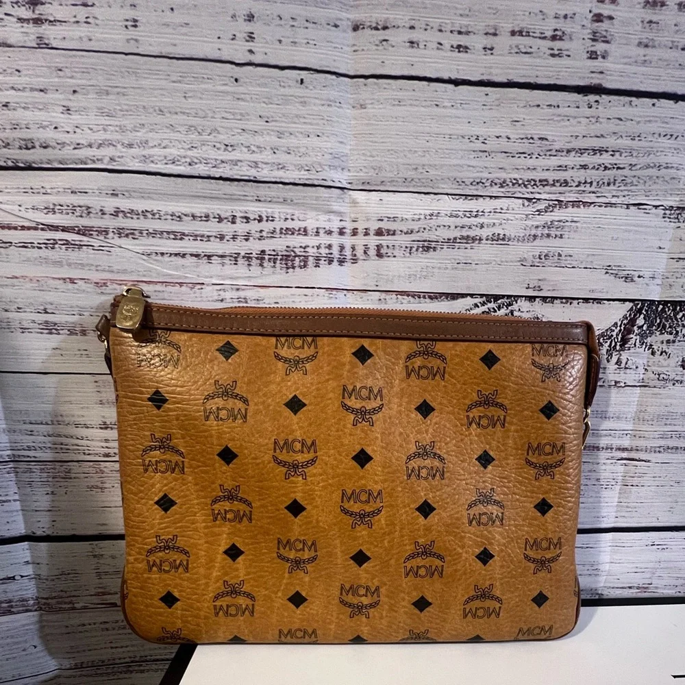 MCM Visetos Monogram Shoulder Bag - Picture 3 of 12